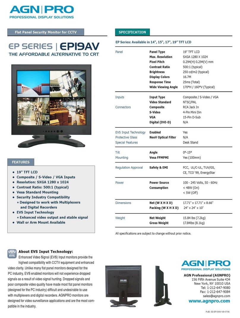 Agnpro EP-19AV User manual