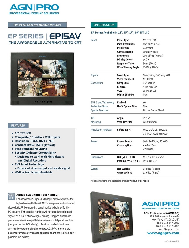 Agnpro EP-15AV User manual