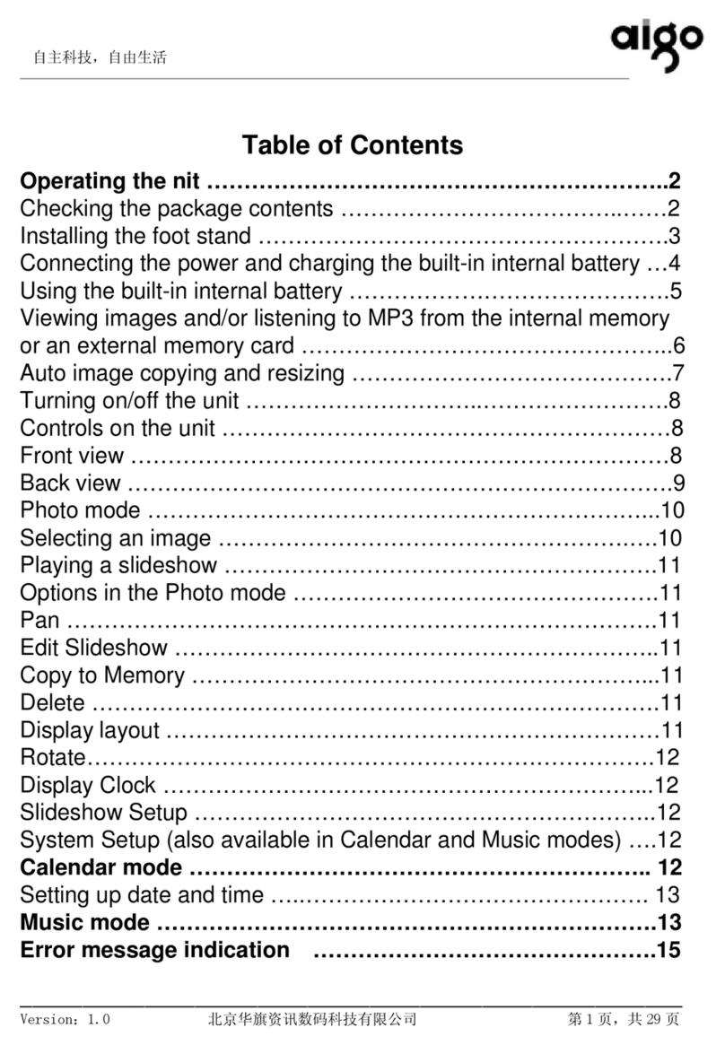 Aigo F5008 User manual
