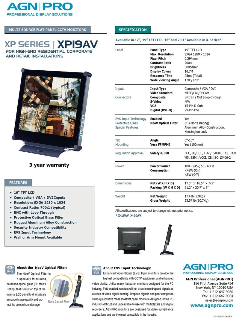 Agnpro X-15AV User manual