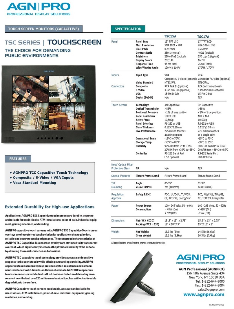 Agnpro TSC-15A User manual