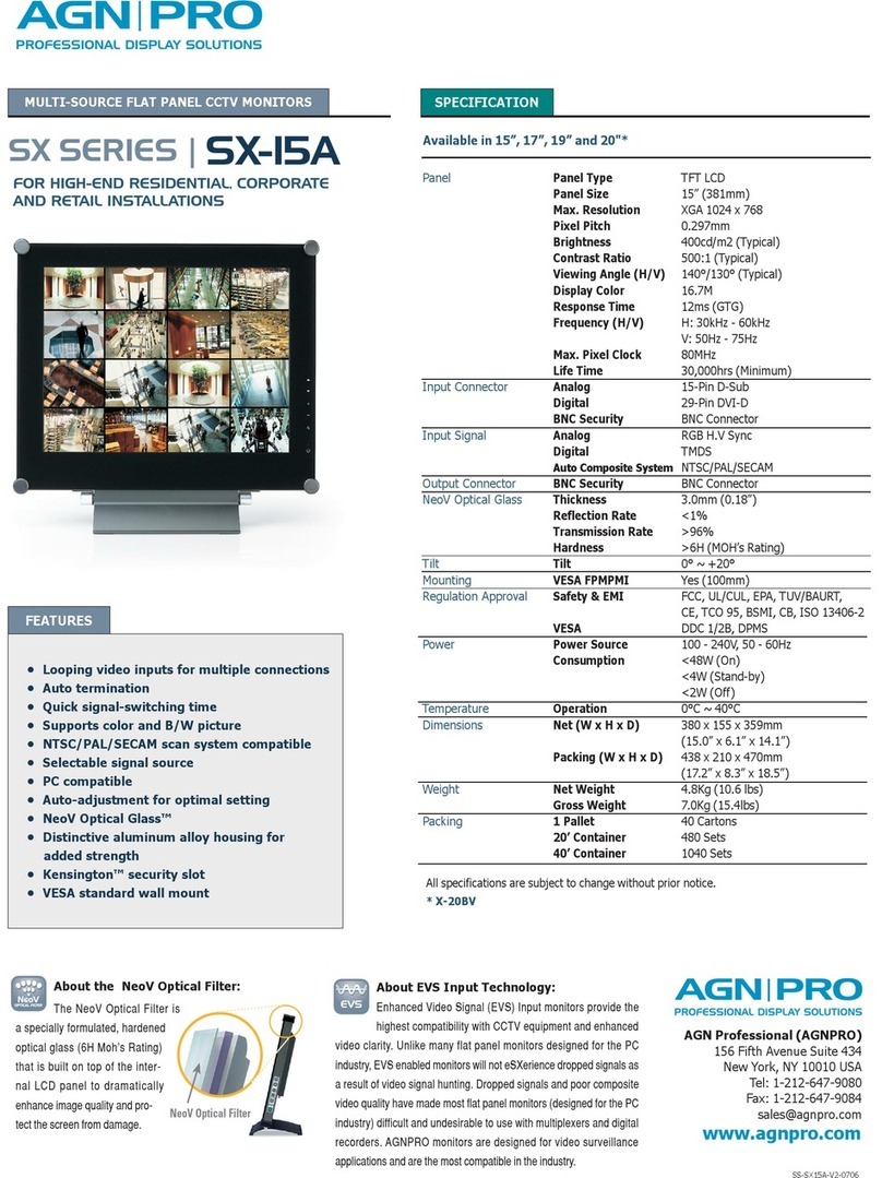 Agnpro |SX-15A Specifications