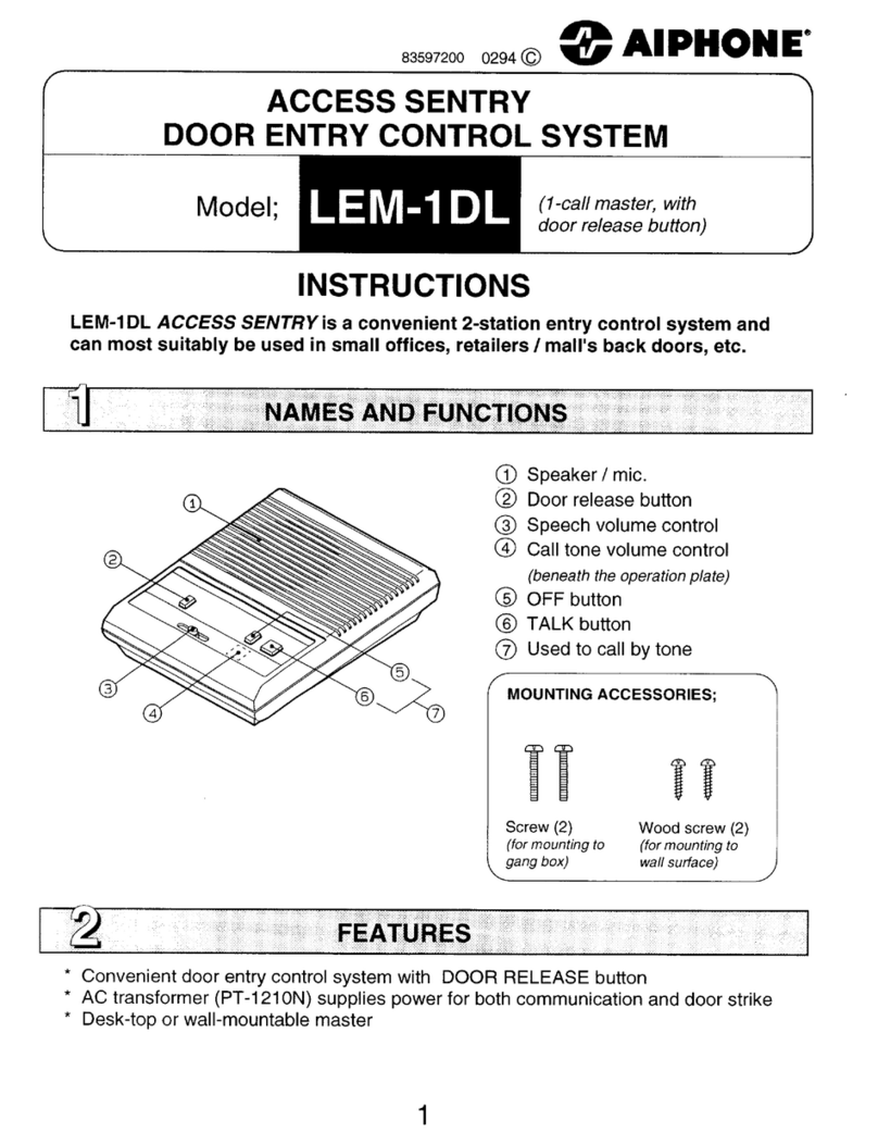 Aiphone LEM-1DL User manual Aiphone LEM-1DL User manual