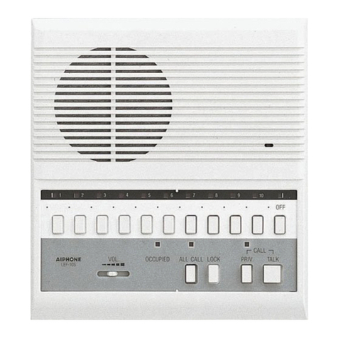 Aiphone LEF-10 Installation & operation manual