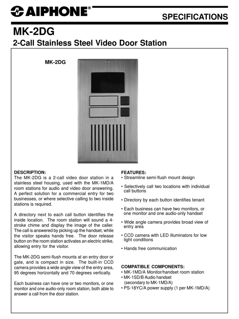 Aiphone MK-2DG User manual