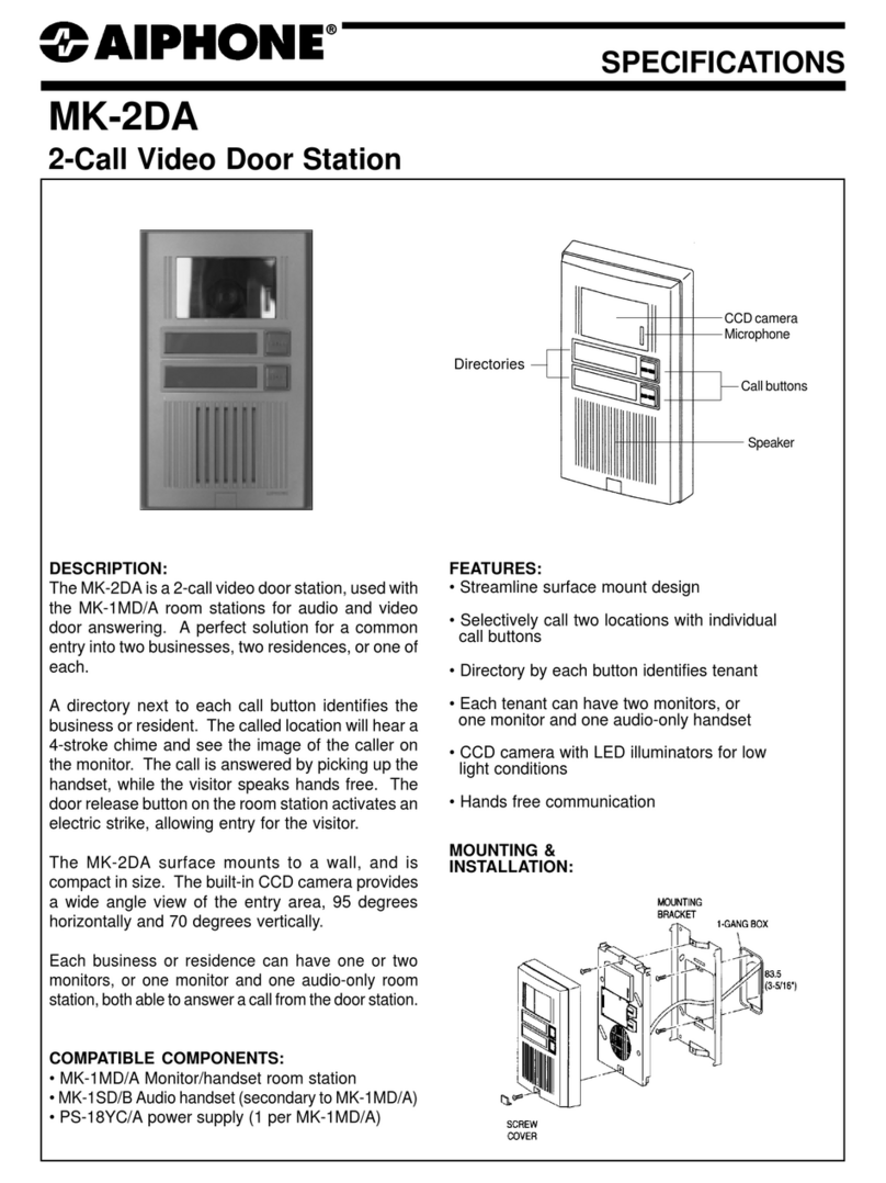 Aiphone MK-2DA User manual