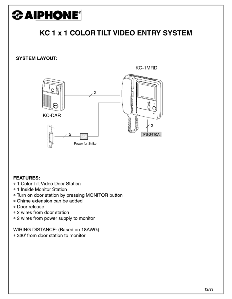 Aiphone KC-1MRD Features
