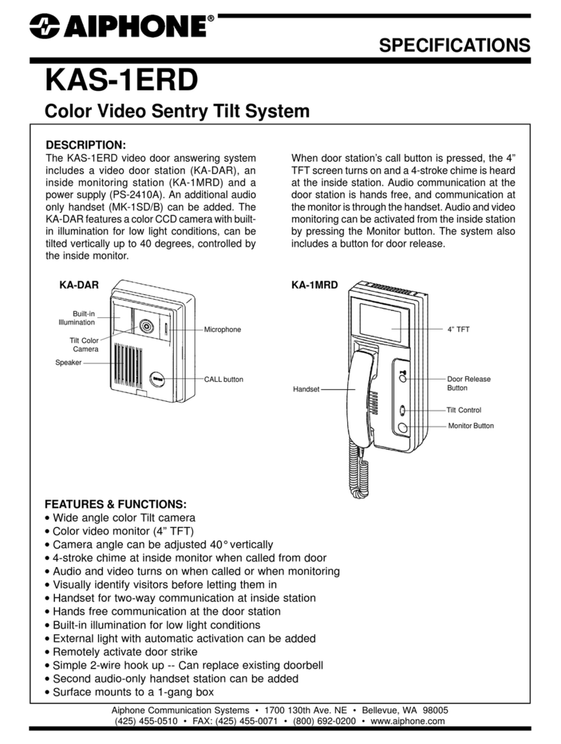 Aiphone KAS-1ERD User manual