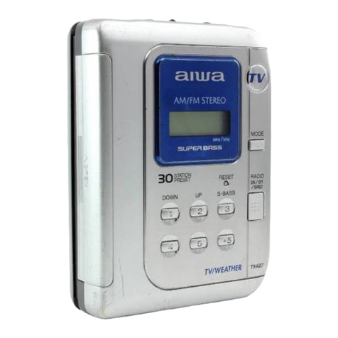 Aiwa HS-TX427 operating instructions