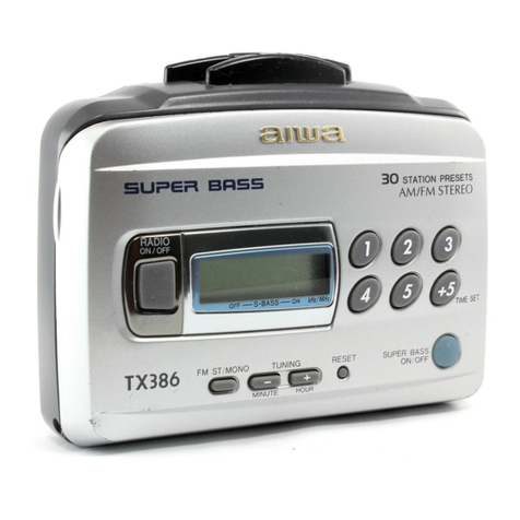 Aiwa HS-TX386 operating instructions