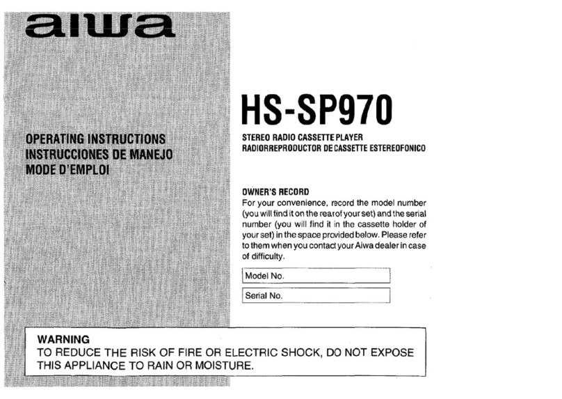 Aiwa HS-SP970 User manual