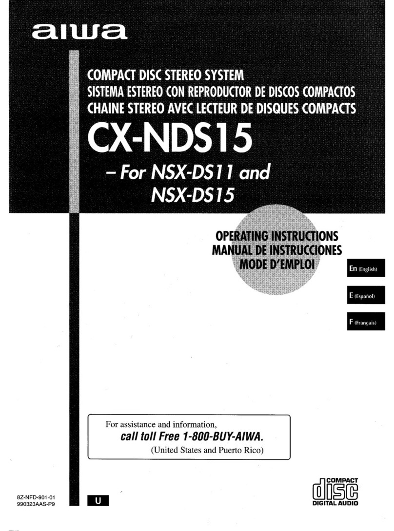 Aiwa NSX-DS11 operating instructions