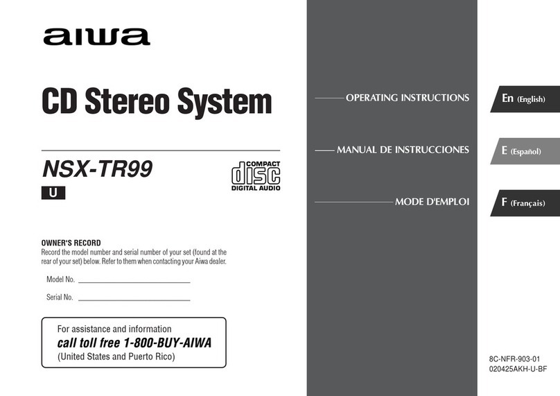 Aiwa NSX-TR99 User manual