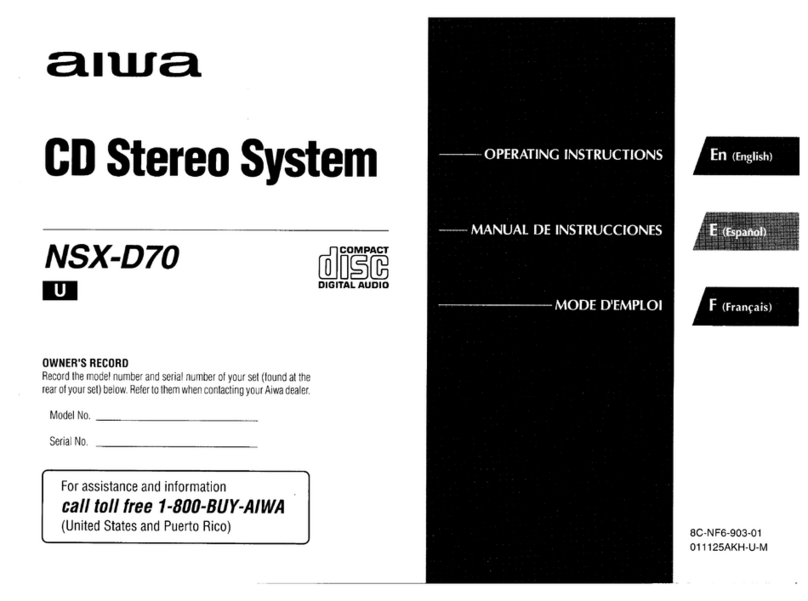 Aiwa NSX-D70 User manual