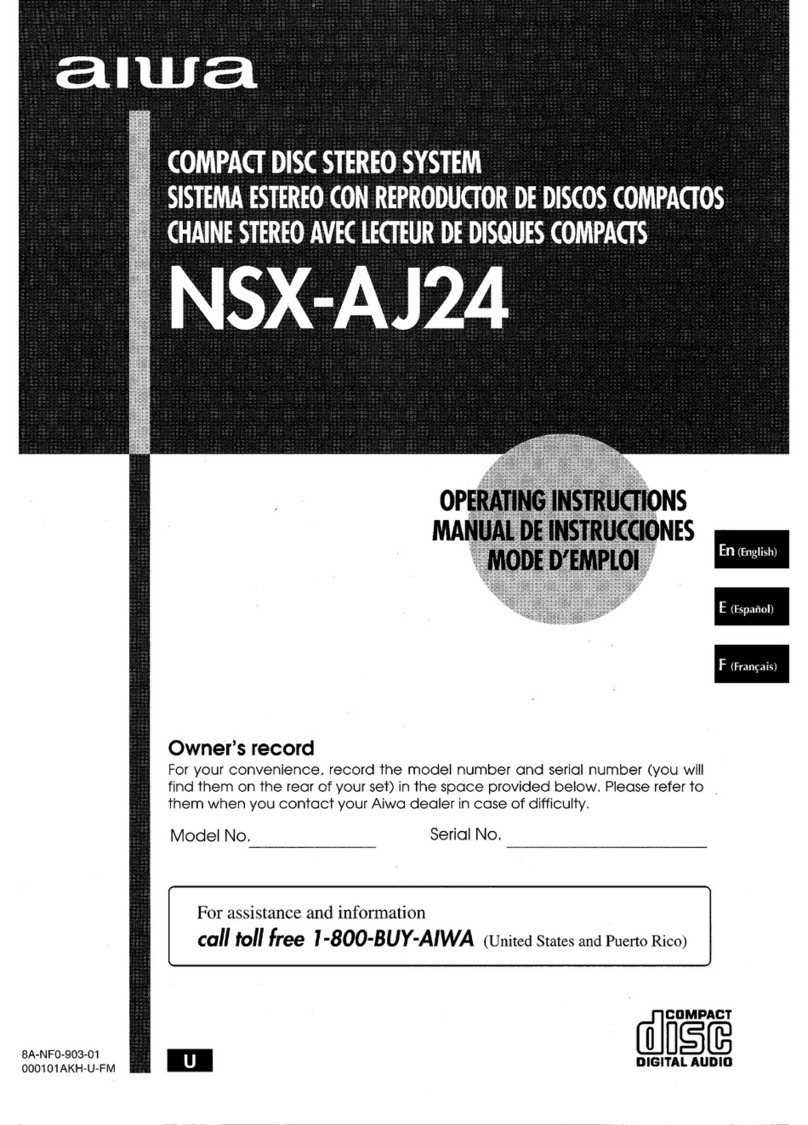 Aiwa NSX-AJ24 U User manual
