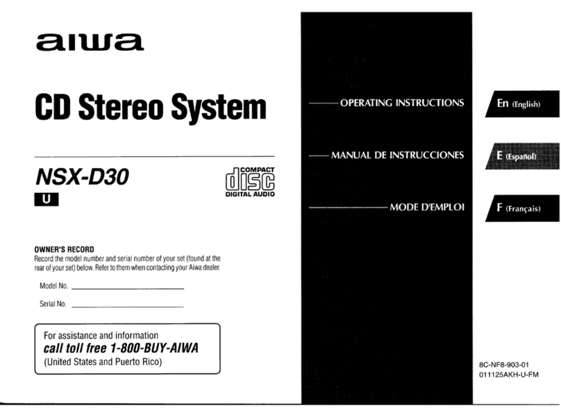 Aiwa NSX-D30 User manual