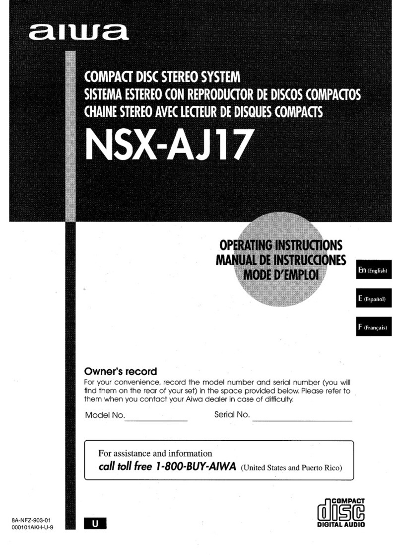 Aiwa NSX-AJ17 User manual