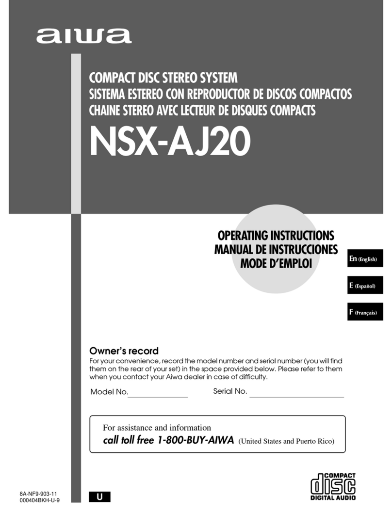 Aiwa NSX-AJ20 operating instructions
