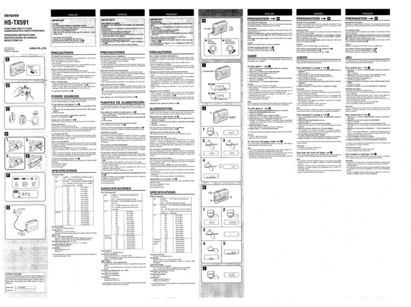Aiwa HS-TX591 YU User manual