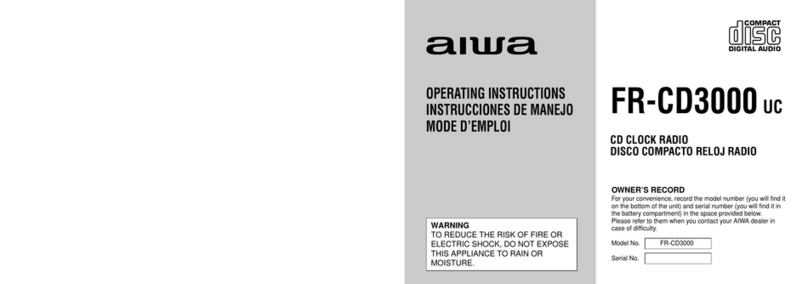 Aiwa FR-CD3000 operating instructions
