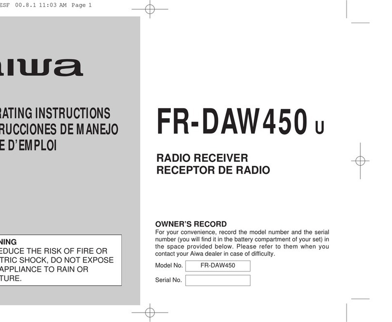 Aiwa FR-DAW450 operating instructions