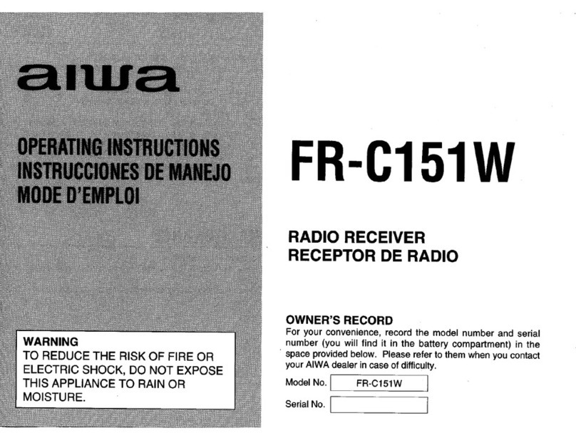 Aiwa FR-C151 User manual