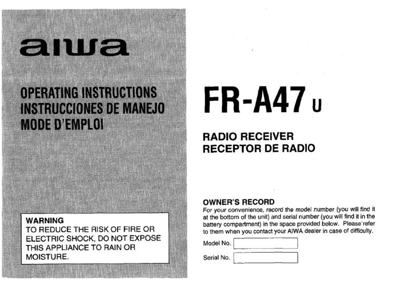 Aiwa FR-A47 User manual