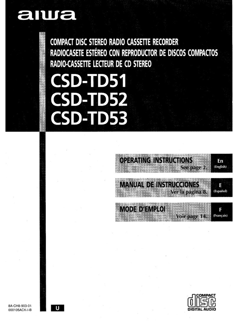Aiwa CSD-TD51 operating instructions