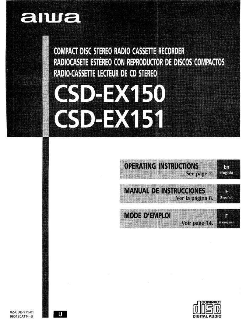 Aiwa CSD-EX151 User manual