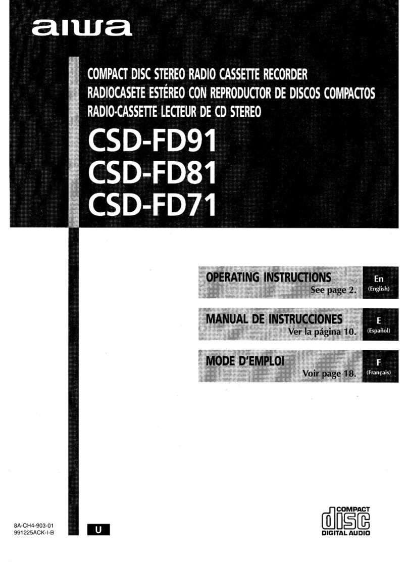 Aiwa CSD-FD71 User manual