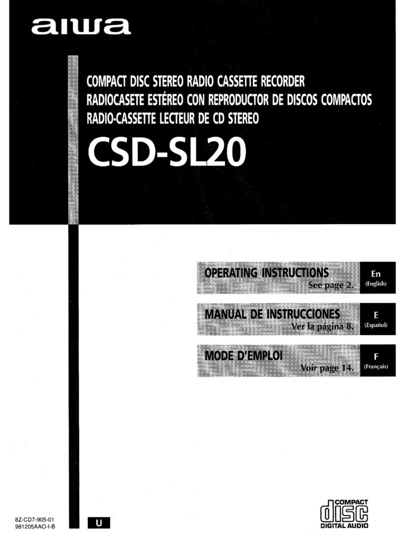 Aiwa CSD-SL20 User manual