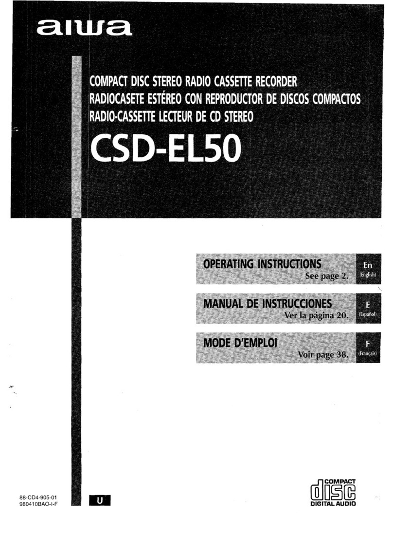 Aiwa CSD-EL50 operating instructions