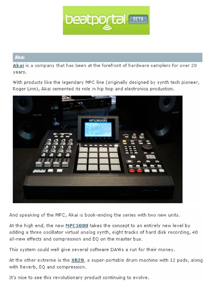 Akai MPC 5000 User manual
