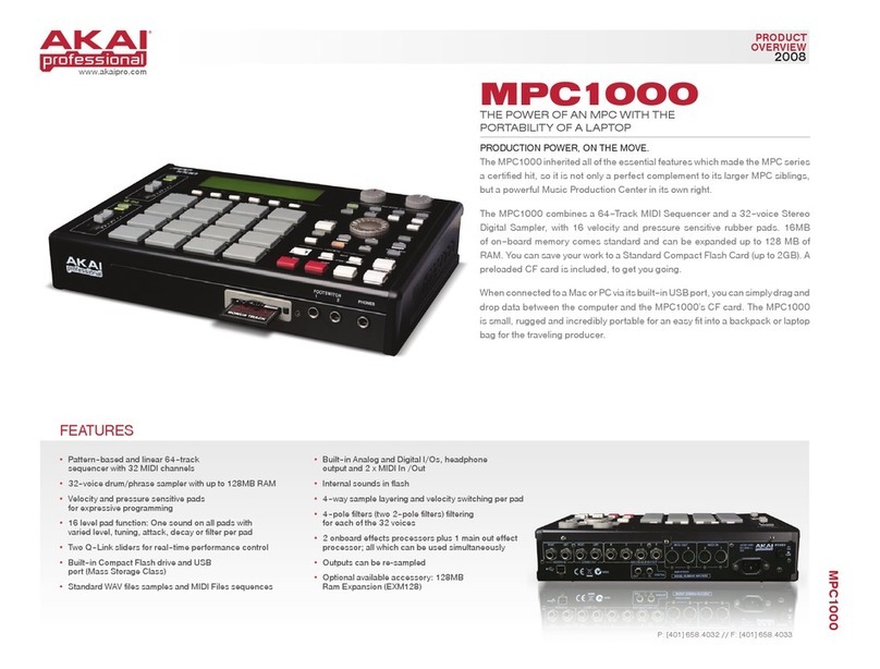Akai Professional MPC 1000 User manual
