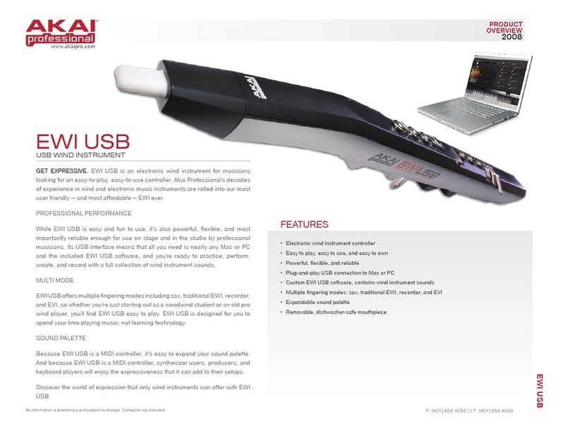 Akai EWI USB Features