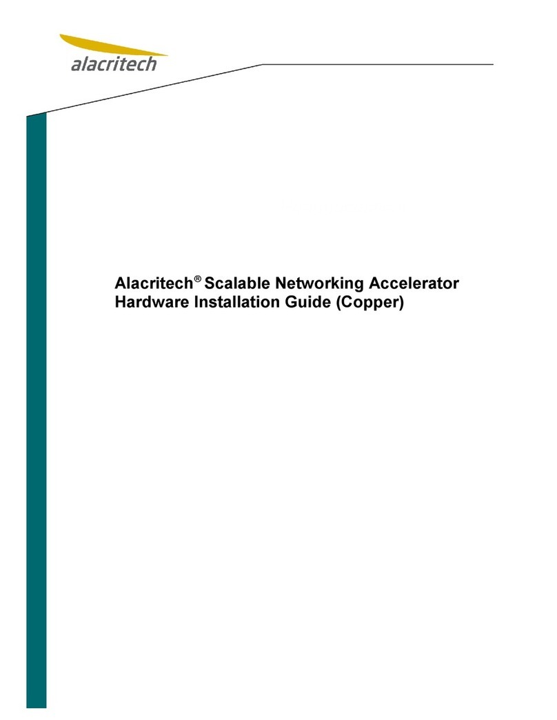Alacritech SEN1811XT Hardware installation guide