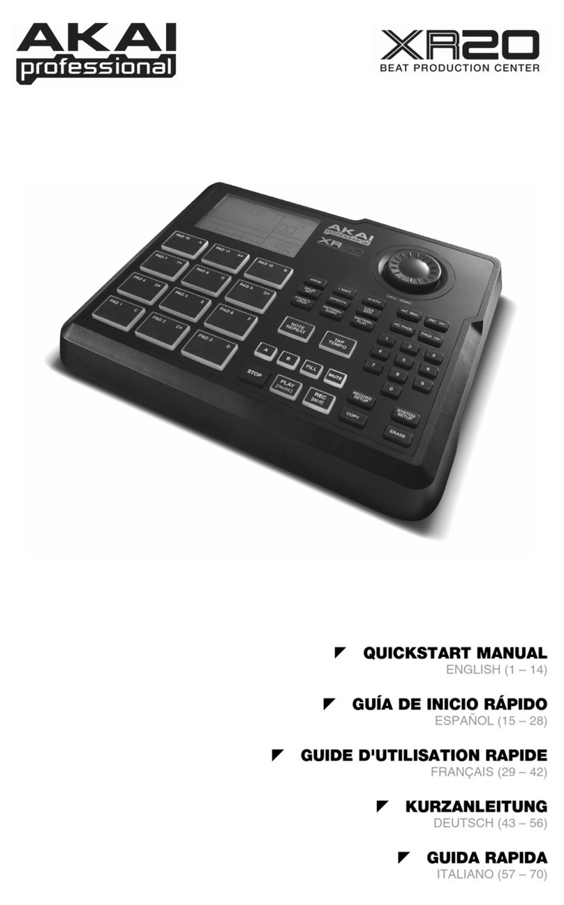 Akai XR 20 Instruction manual