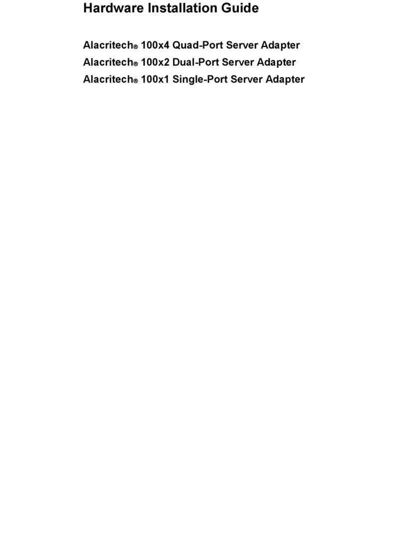 Alacritech 2000-100000 Hardware installation guide