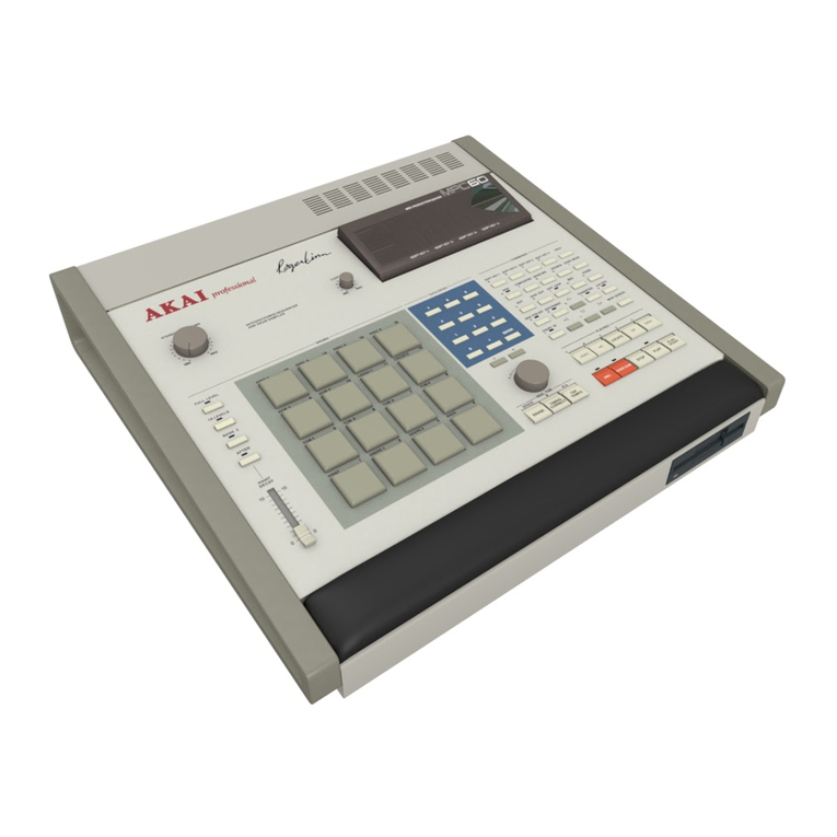 Akai MPC 60 Operator's manual