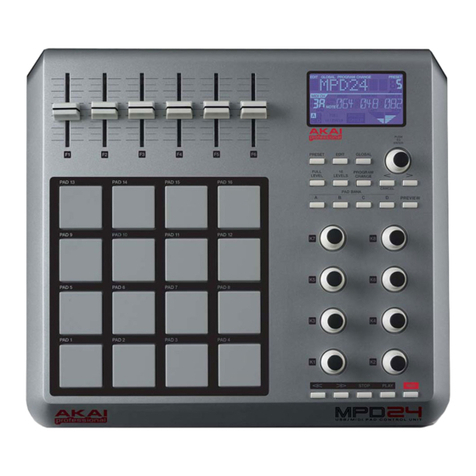 Akai MPD 24 User manual
