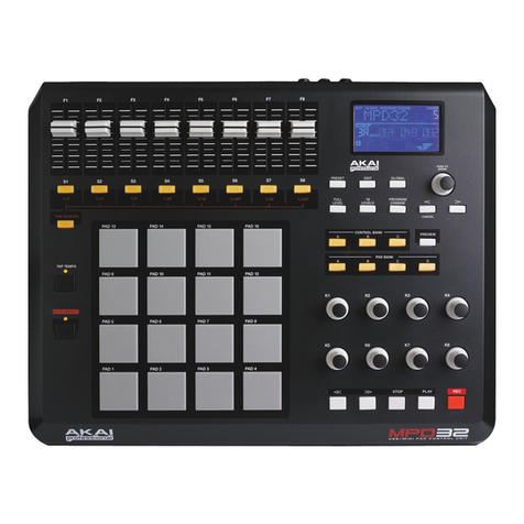 Akai MPD 32 supplementary guide