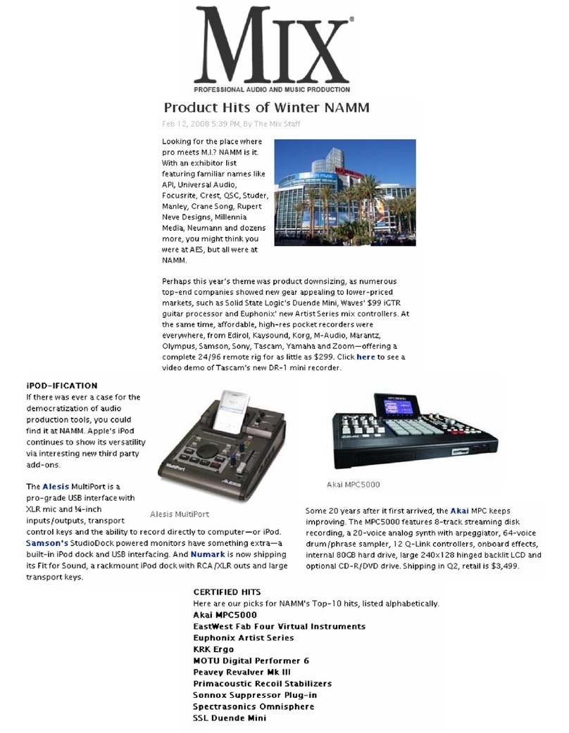 Akai MPC 5000 Review guide