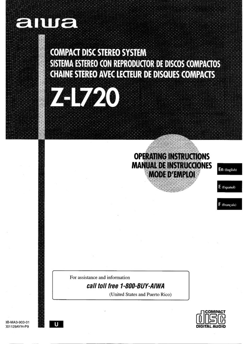 Aiwa Z-L720 operating instructions
