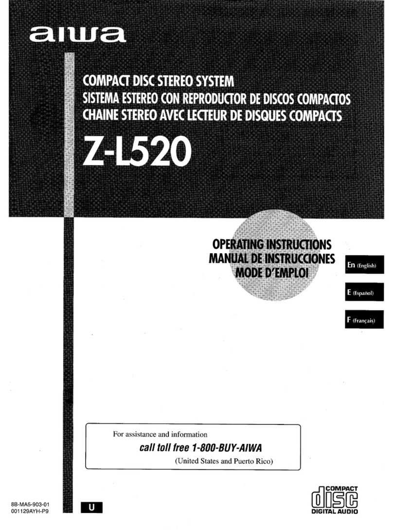 Aiwa Z-L520 operating instructions