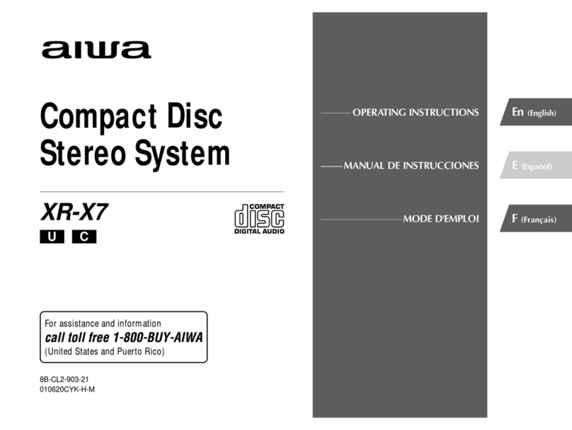 Aiwa XR-X7 User manual