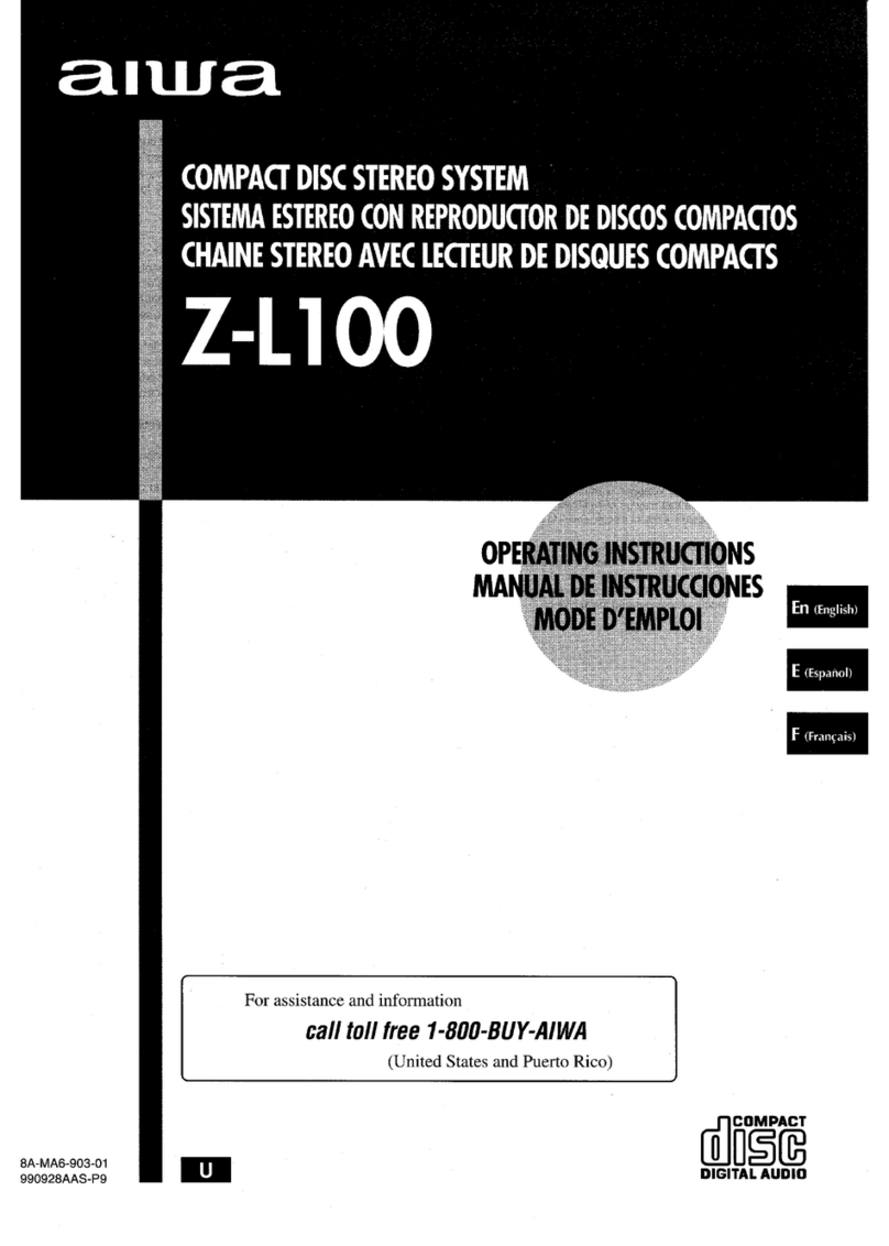 Aiwa Z-L100 operating instructions