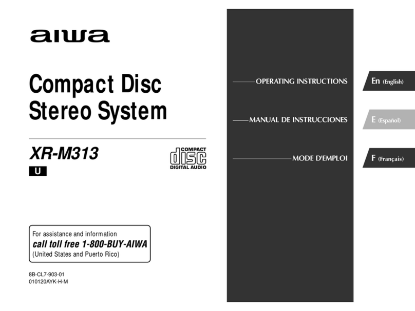Aiwa XR-M313 User manual