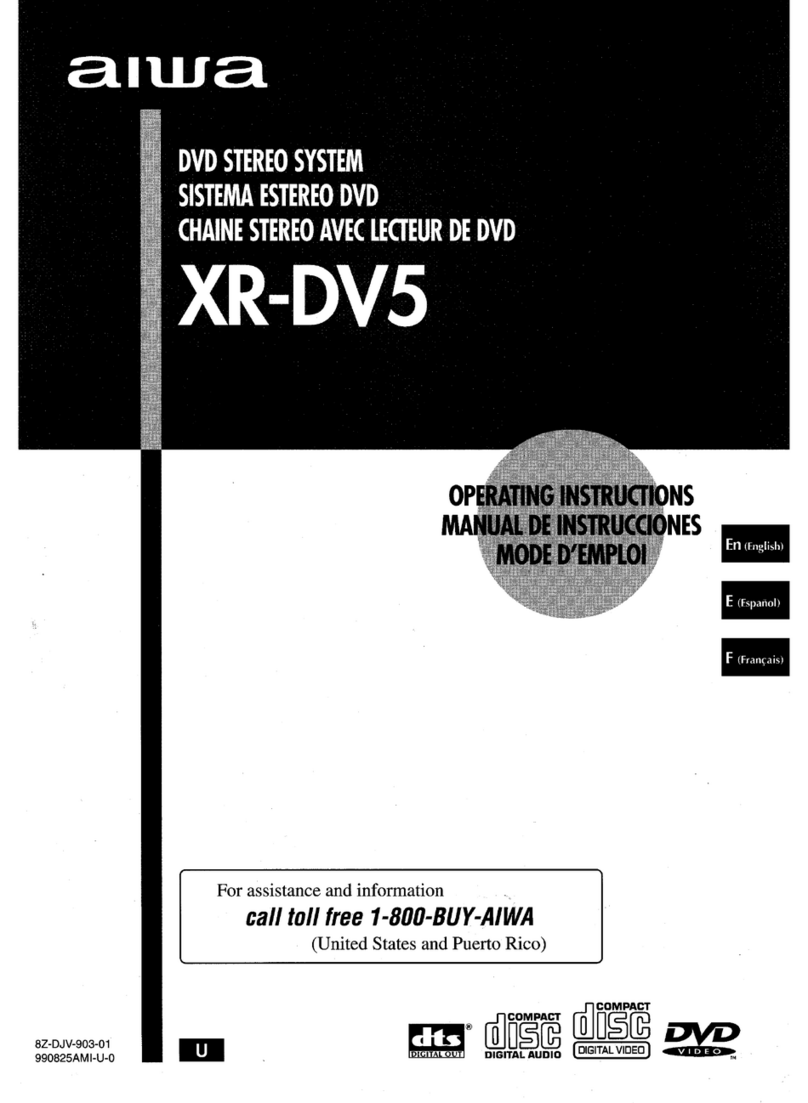 Aiwa XR-DV5 operating instructions