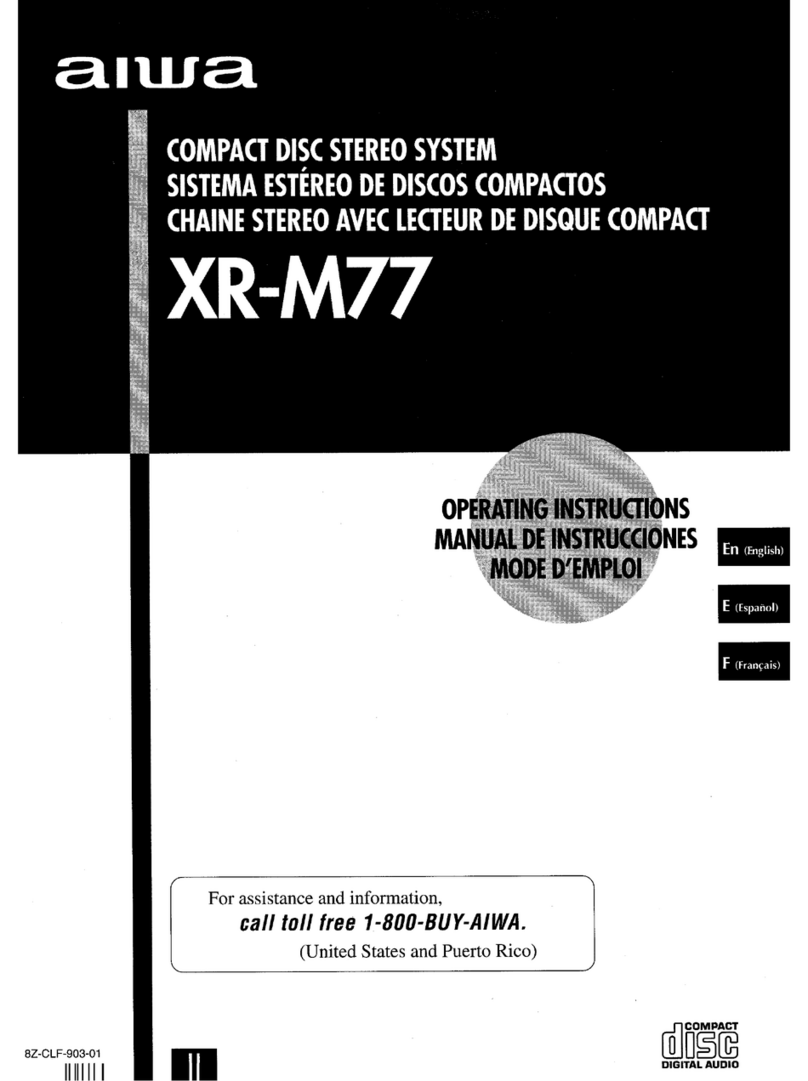Aiwa XR-M77 User manual