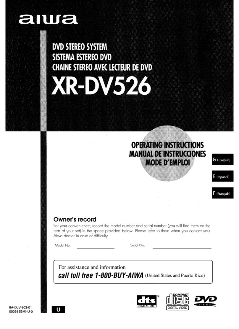 Aiwa XR-DV526 User manual